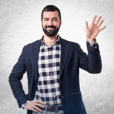 Adam izole arka plan