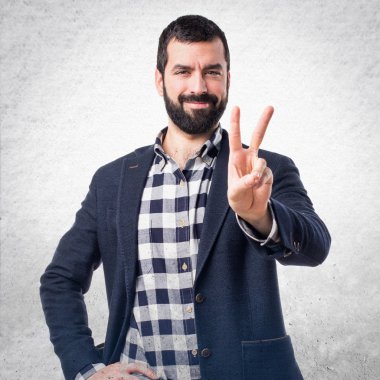 Adam izole arka plan