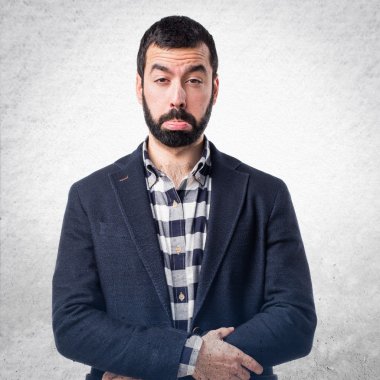 Adam izole arka plan