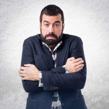 Adam izole arka plan