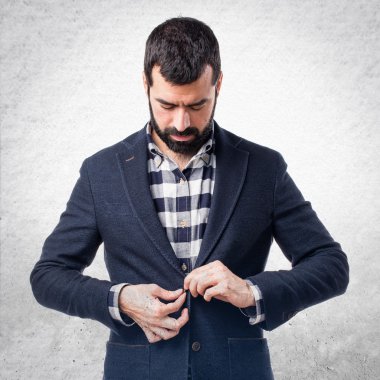 Adam izole arka plan