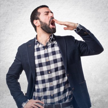 Adam izole arka plan