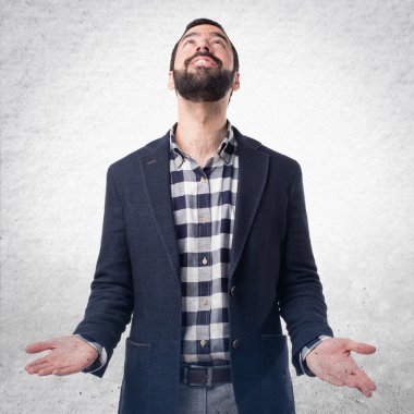 Adam izole arka plan