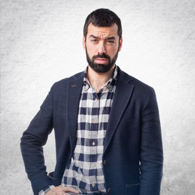 Adam izole arka plan