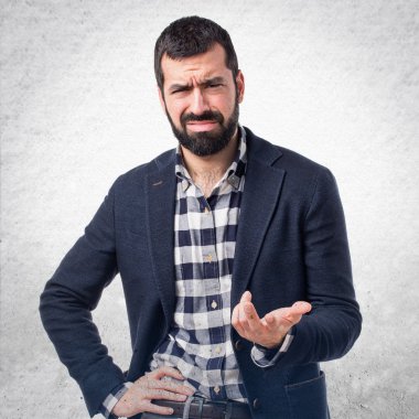 Adam izole arka plan