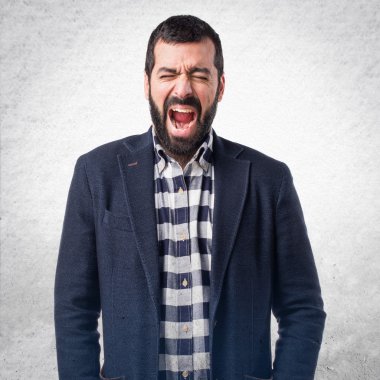 Adam izole arka plan