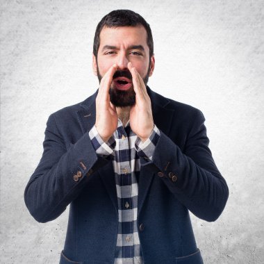 Adam izole arka plan