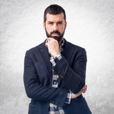 Adam izole arka plan