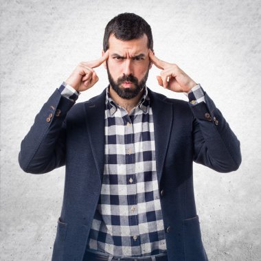 Adam izole arka plan