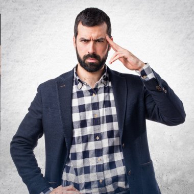 Adam izole arka plan