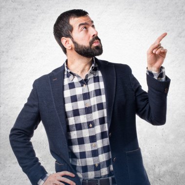 Adam izole arka plan