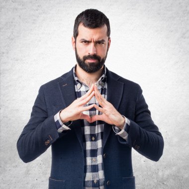 Adam izole arka plan