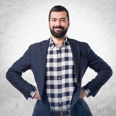 Adam izole arka plan