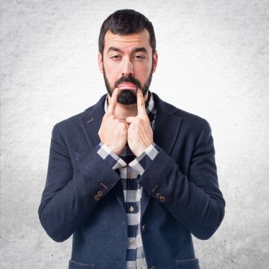 Adam izole arka plan