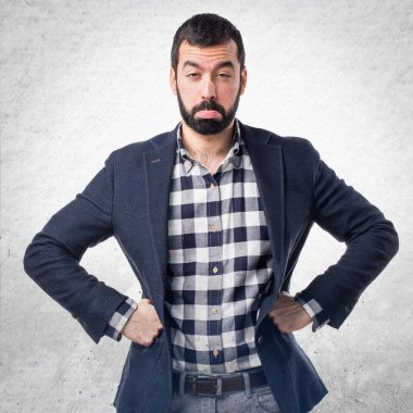 Adam izole arka plan