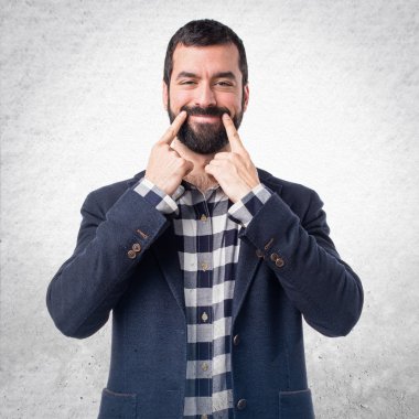 Adam izole arka plan