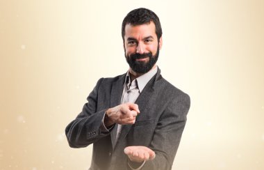 Adam izole arka plan