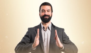 Adam izole arka plan