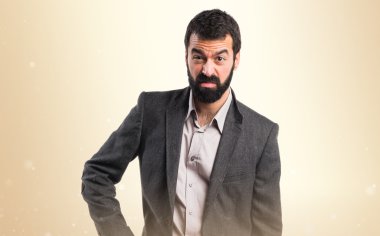 Adam izole arka plan