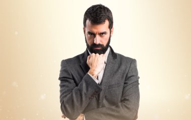 Adam izole arka plan