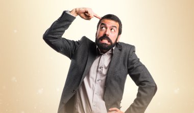 Adam izole arka plan