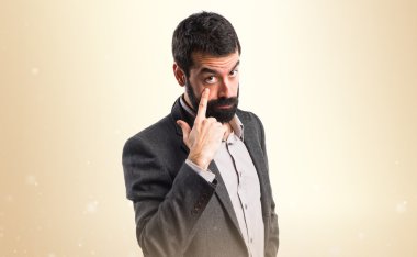 Adam izole arka plan