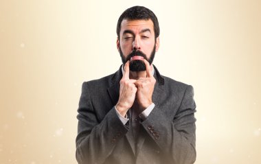 Adam izole arka plan