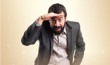 Adam izole arka plan