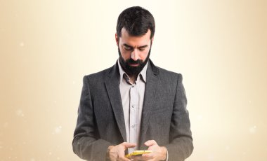 Adam izole arka plan