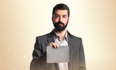 Adam izole arka plan