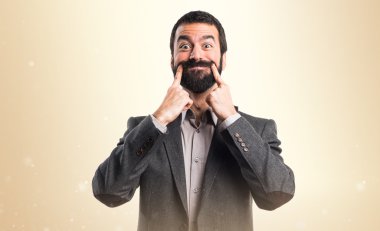 Adam izole arka plan