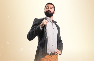 Adam izole arka plan