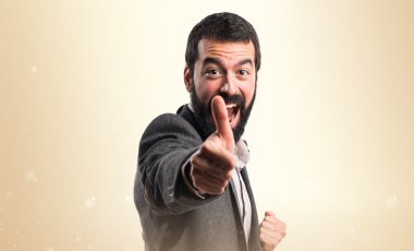 Adam izole arka plan