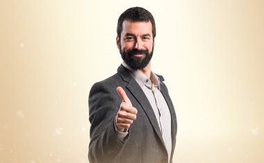 Adam izole arka plan