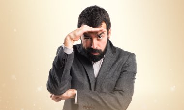 Adam izole arka plan