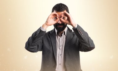 Adam izole arka plan