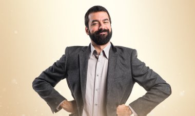 Adam izole arka plan