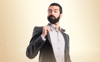 Adam izole arka plan