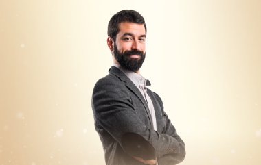 Adam izole arka plan