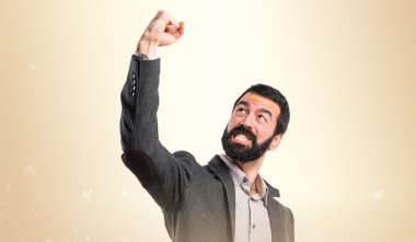 Adam izole arka plan