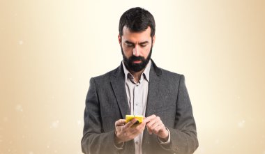 Adam izole arka plan