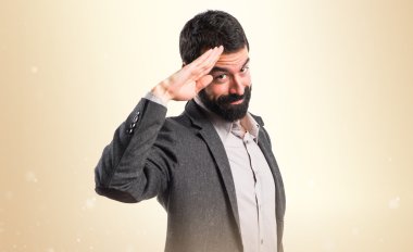 Adam izole arka plan