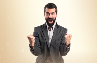 Adam izole arka plan