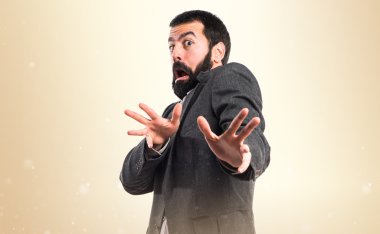 Adam izole arka plan