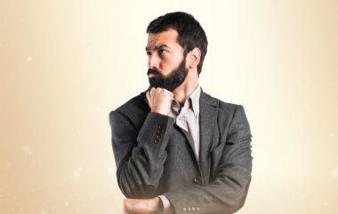 Adam izole arka plan