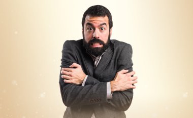 Adam izole arka plan