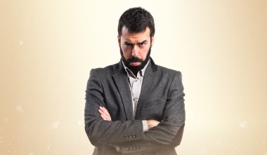 Adam izole arka plan