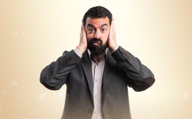 Adam izole arka plan