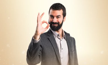 Adam izole arka plan