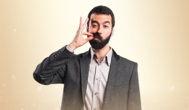 Adam izole arka plan